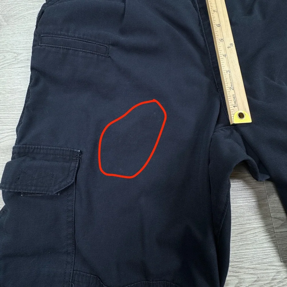 5.11 Tactical Men's Cargo Pants Cotton Canvas Navy Blue 34X30 Workwear Techwear